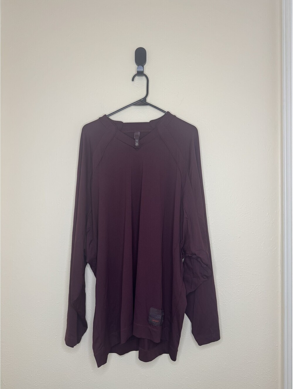 Nike x SKIMS Oversized Sweatshirt Burgundy Women's Size L NWT